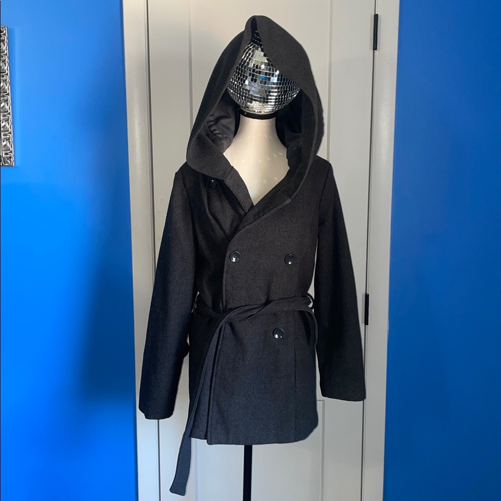 Metaphor Charcoal Gray Peacoat